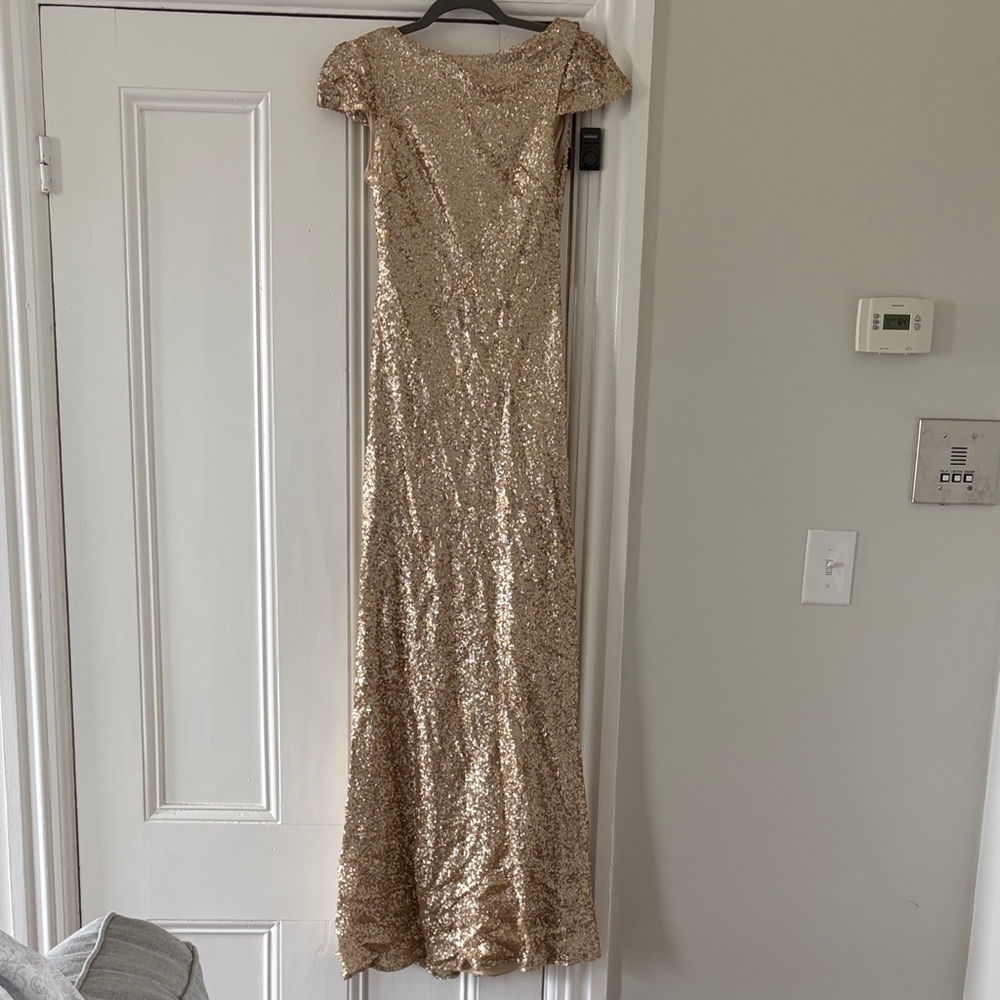 SORELLA VITA Gold Sequin Dress